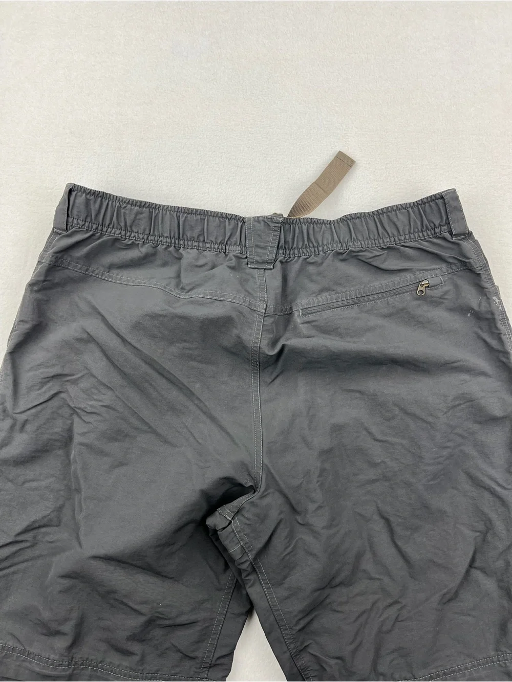 The North Face Mens Paramount Convertible Hiking Pants Asphalt Gray Belted Sz XL